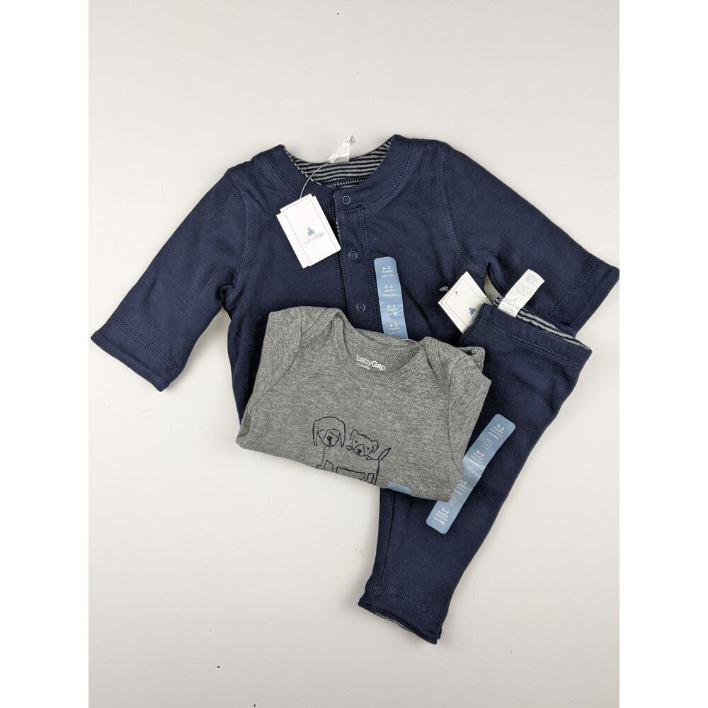 Gap Navy Blue Reversible Dog Outfit - 0-3 Months
